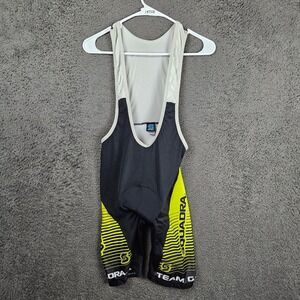 Squadra Team Gear Mens Cycling Bib Shorts Black Neon Yellow Style 1221 Medium